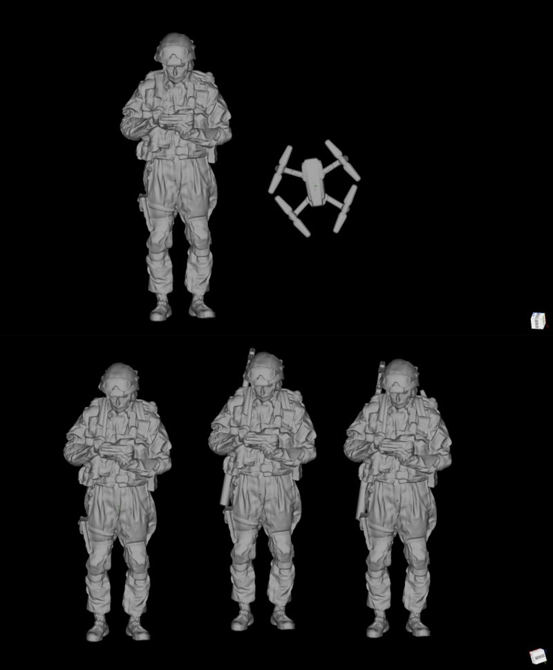 3D printed 1/72 Modern Russia 