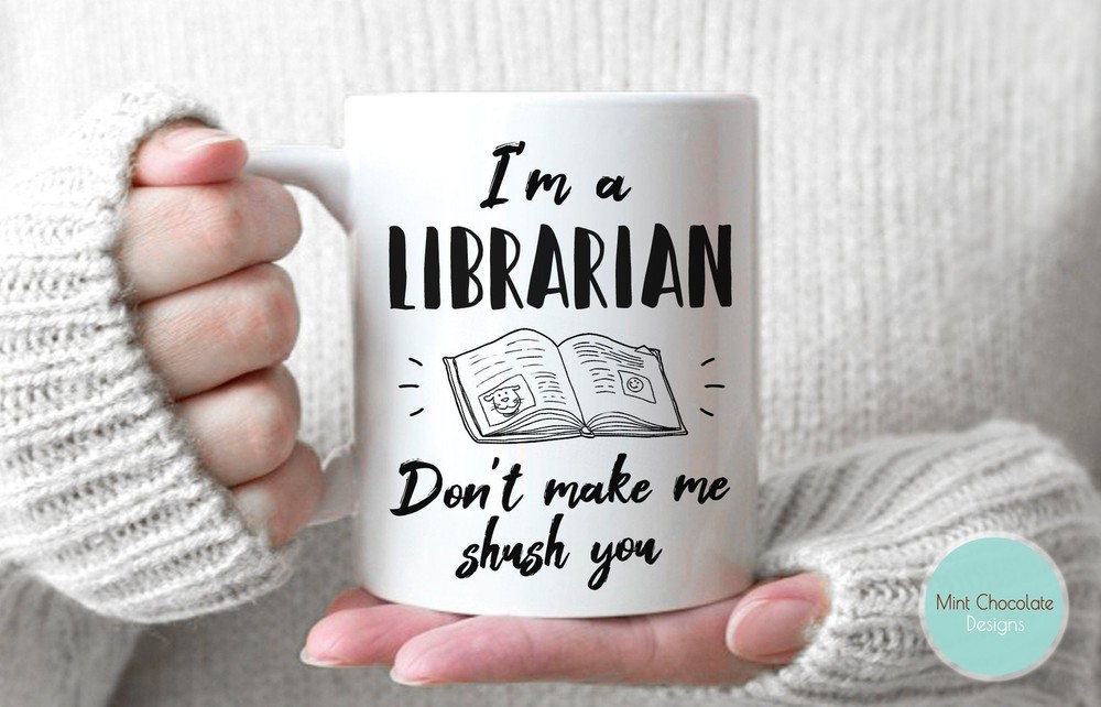 Funny Librarian Mug Perfect Gift for Book Lovers