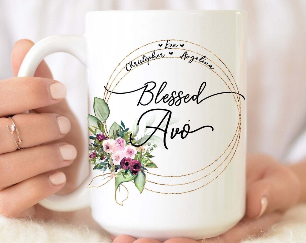 Portuguese Avo Mug Grandmother Mug Grandma Mug Blessed Grandma Custom Mug With