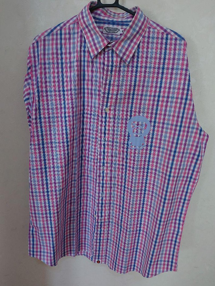 Excellent Used BAPE Shirt XL Authentic Rare Bape Long Sleeve Shirt Abathing Ape