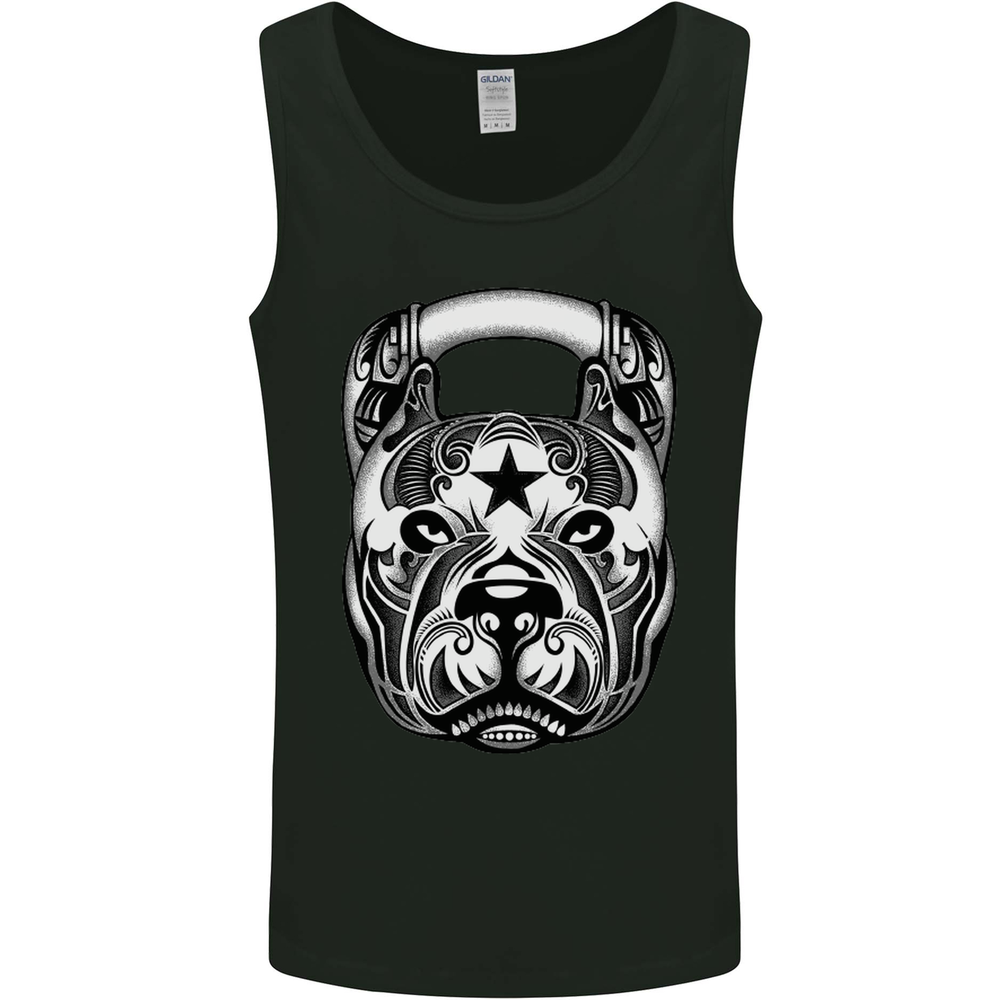 Pitbull Kettlebell Gym Training Top Workout Mens Vest Tank Top