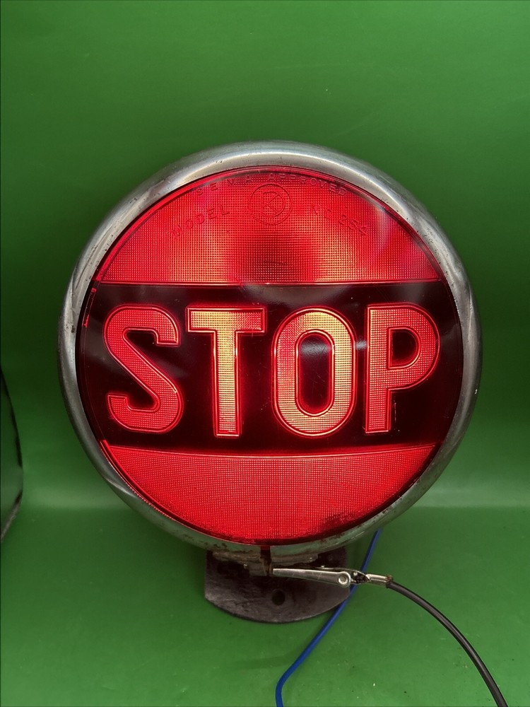 K-D STOP Vintage Antique Tail Light Lamp Bus Truck Car Model A T Ford Rat Rod KD