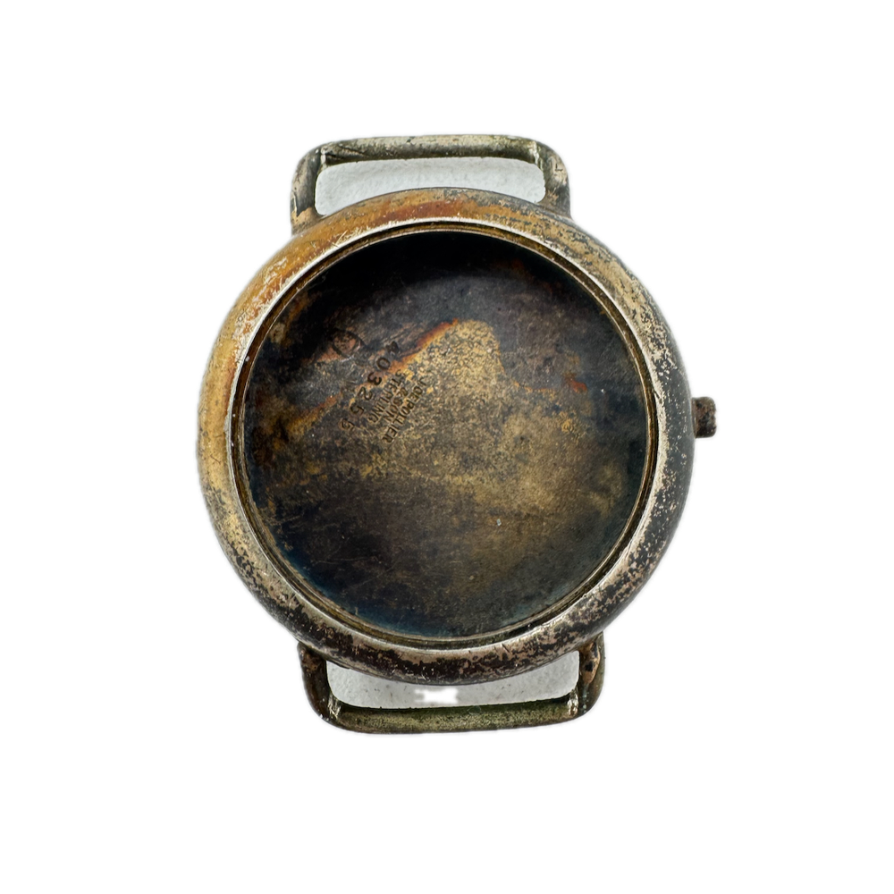 Antique Depollier WW1 Trench Men's Wristwatch Case 31mm Sterling SilverUSA