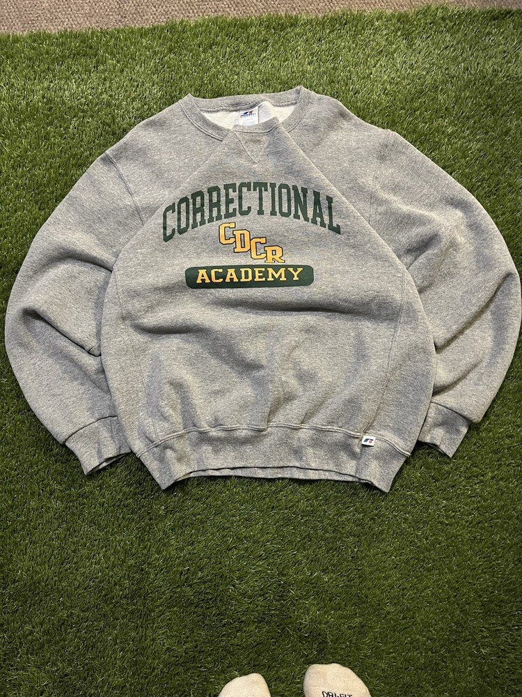 Vintage 90s Russel Correctional Academy crewneck sweatshirt size Large