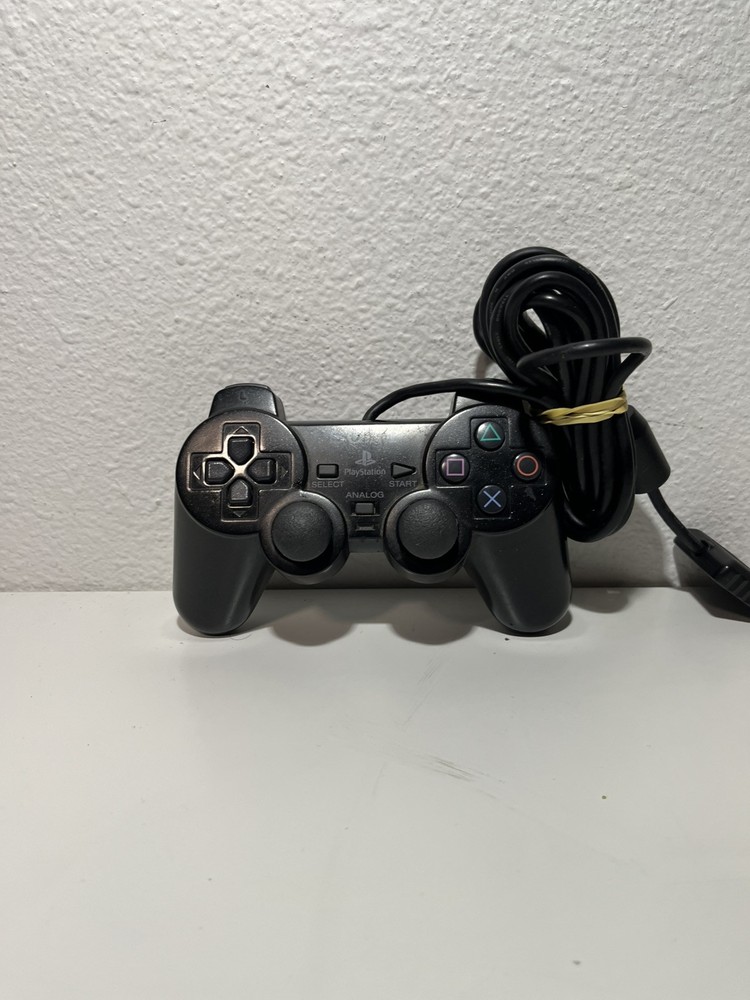 Sony PS2 Wired Controller OEM DualShock PlayStation 2 Black Authentic