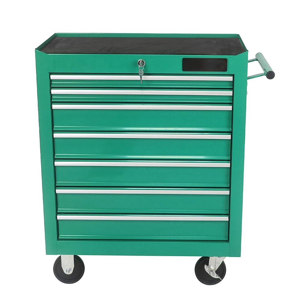7-Drawer Rolling Tool Cart with Wheels - Mobile Tool Storage Organizer Trolley