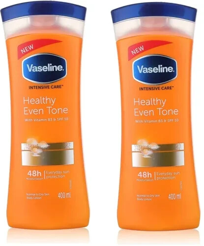 Vaseline Even Tone Body Lotion with Vitamin B3 & SPF10 – 2 x 400ml