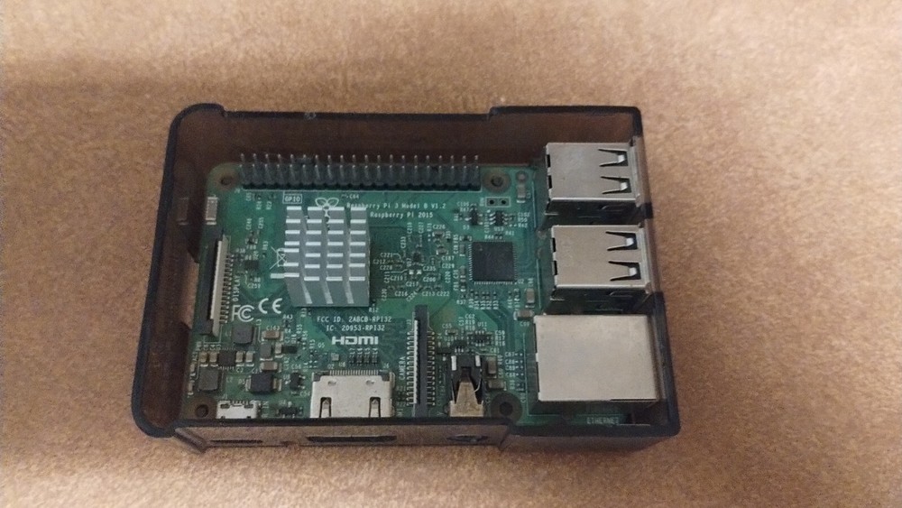 Raspberry Pi 3 Model B With 1GB RAM, WiFi. Comes with Plastic Case