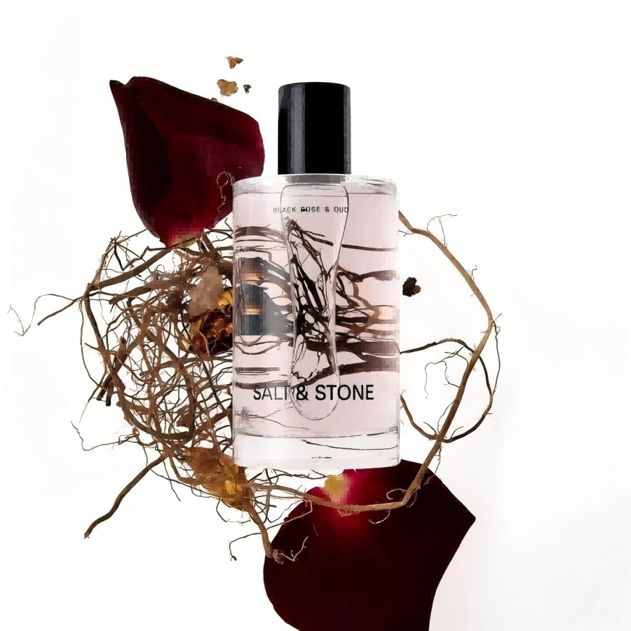 Salt & Stone Body Mist, Black Rose Oud Scent,Body Spray for Women and Men,3.4oz.