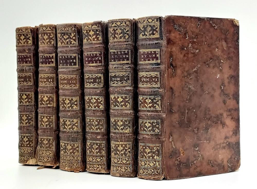Antoine Galland : LES MILLE ET UNE NUIT. Contes Arabes. 1747, 6 volumes