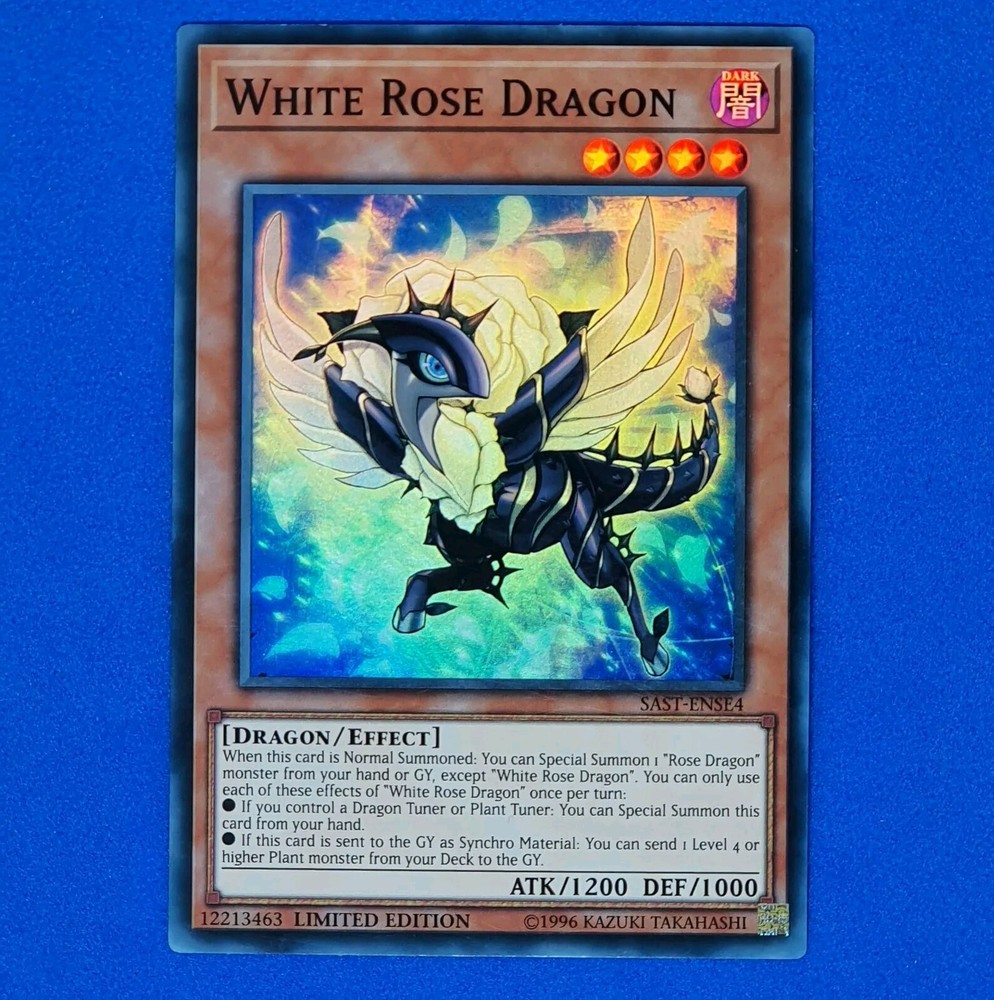 White Rose Dragon SAST-ENSE4 Super Rare Limited Edition Yu-Gi-Oh Card