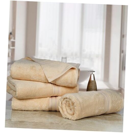 Luxury 4-Piece Extra Large Bath Towel Set - Ultra Soft 100% Linen
