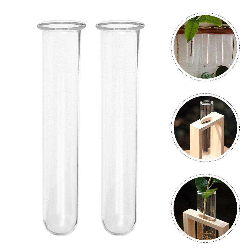 4 Pcs Clear Test Tube Vase for Plant Propagation and Flowers