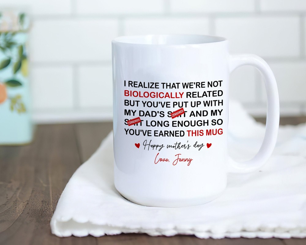 Personalized Stepmom Gift Mug Bonus Mom Coffee Mug Stepmom Appreciation Mug