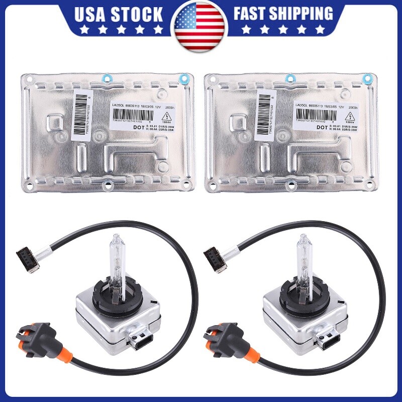 HID XENON BALLAST & D1S BULB FOR LAD5GL AUDI VOLVO A4 S4 HEADLIGHT UNIT 89035113