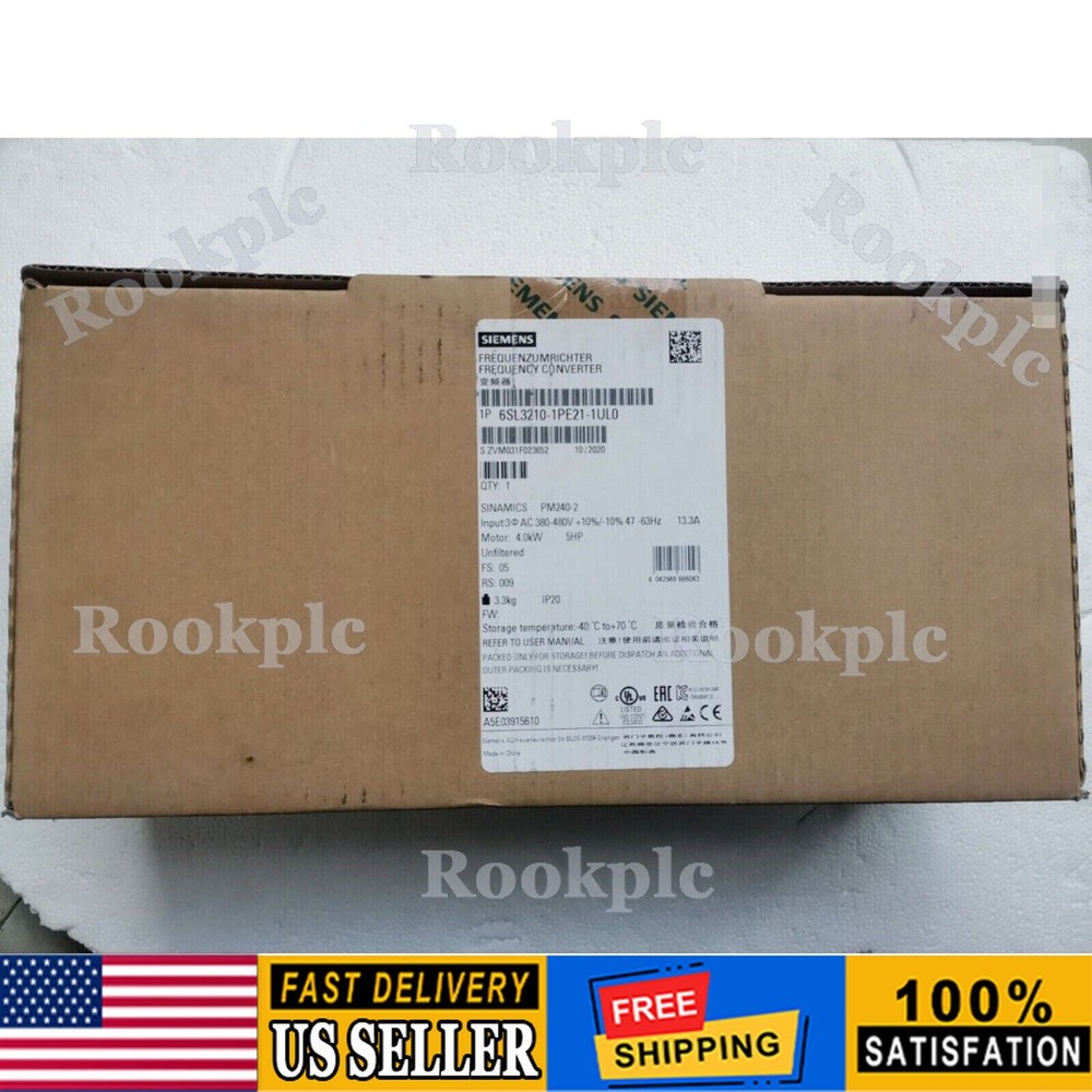 New Siemens 6SL3210-1PE21-1UL0  SINAMICS PM240-2 Unfiltered 6SL3 210-1PE21-1UL0