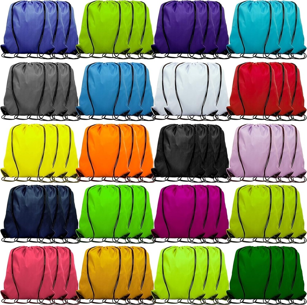 Versatile 60-Piece Drawstring Bag Set - Great for Team Events and Promotions