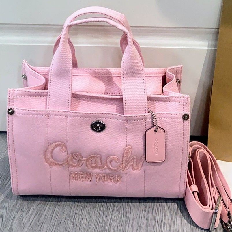Coach Denim Cargo Tote 26 - Stylish Spacious Carryall