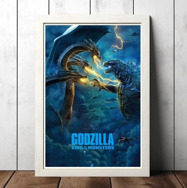 Godzilla King of the Monsters (2019) Movie Film Poster, Poster Printing