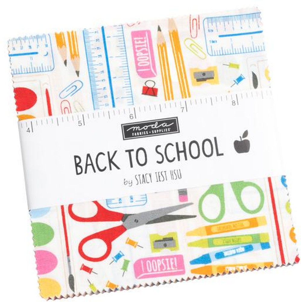 Back To School Moda Charm Pack 42 100% Cotton 5