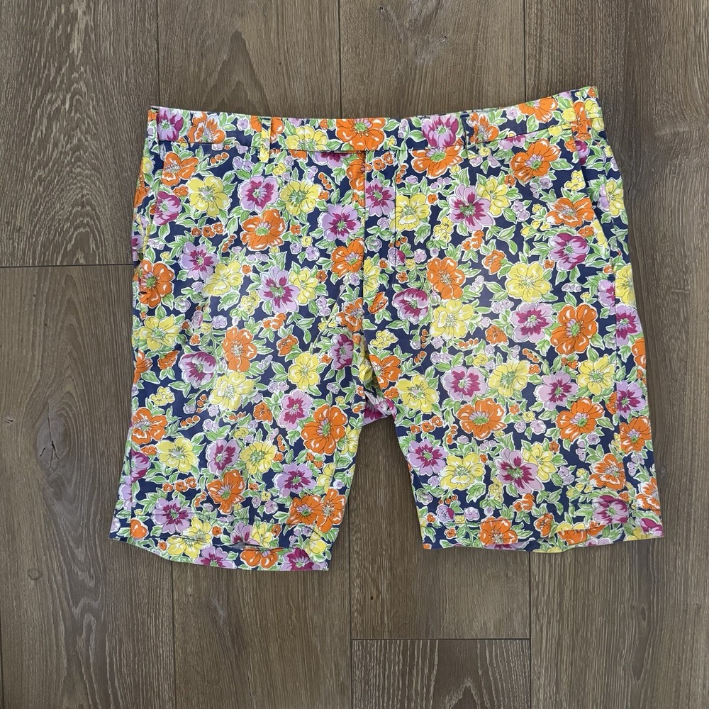 Polo Ralph Lauren Shorts Men's 36 Colorful Floral Linen Blend 8