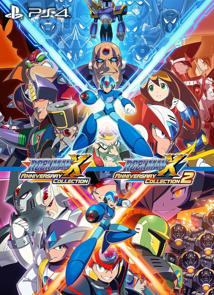 Rockman X Anniversary Collection 1+2 - PS4 book form JP
