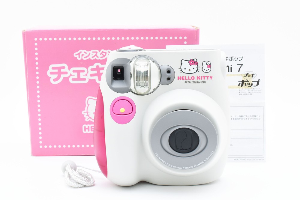 Top Mint Hello Kitty Fujifilm Instax Mini 7 Pop Instant Camera Japan