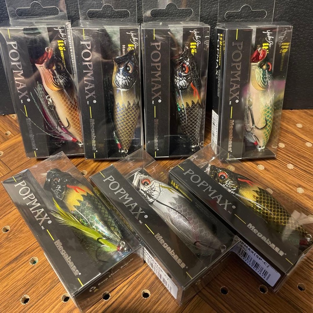 MegaBass Zodiac Dragon Pop Max SP-C Complete Set of 7 Used