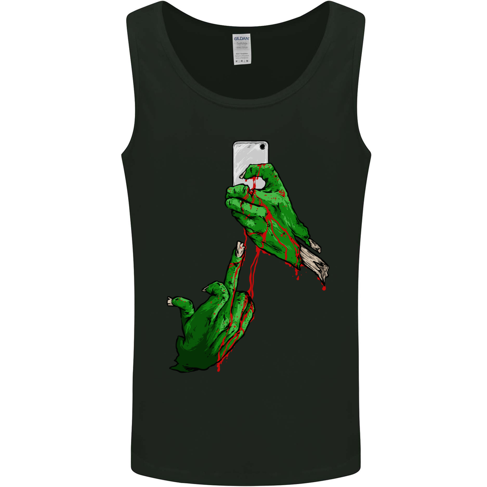 Zombie Selfie Funny Halloween Horror Mens Vest Tank Top