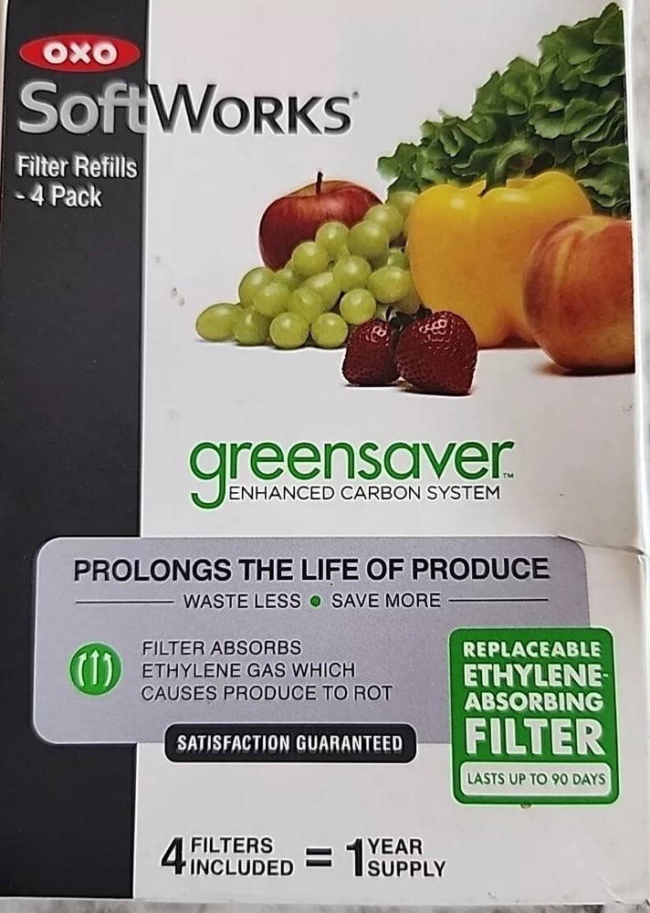 OXO Good Grips GreenSaver Carbon Filter Refills 4-Pack 1-Year Supply-image