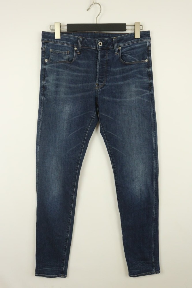 G-STAR RAW Denim 3301 SLIM Fit Stretch Straight Jeans W31 L32 Button Fly