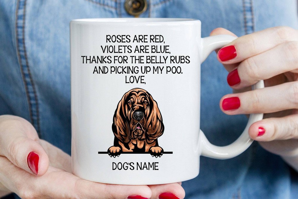 Bloodhound Mug Funny Gift for Dog Lovers Best Present for Bloodhound Mom