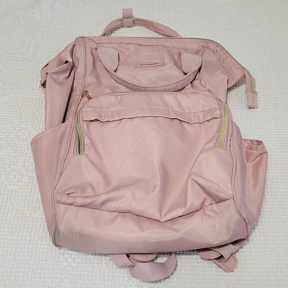 Bagsmart Pink Nylon Backpack Large