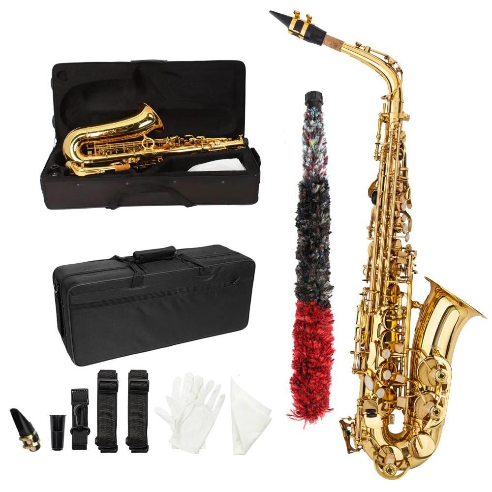 Ktaxon Student Paint Gold Alto Eb Sax Saxophone School w/ Case Accessories