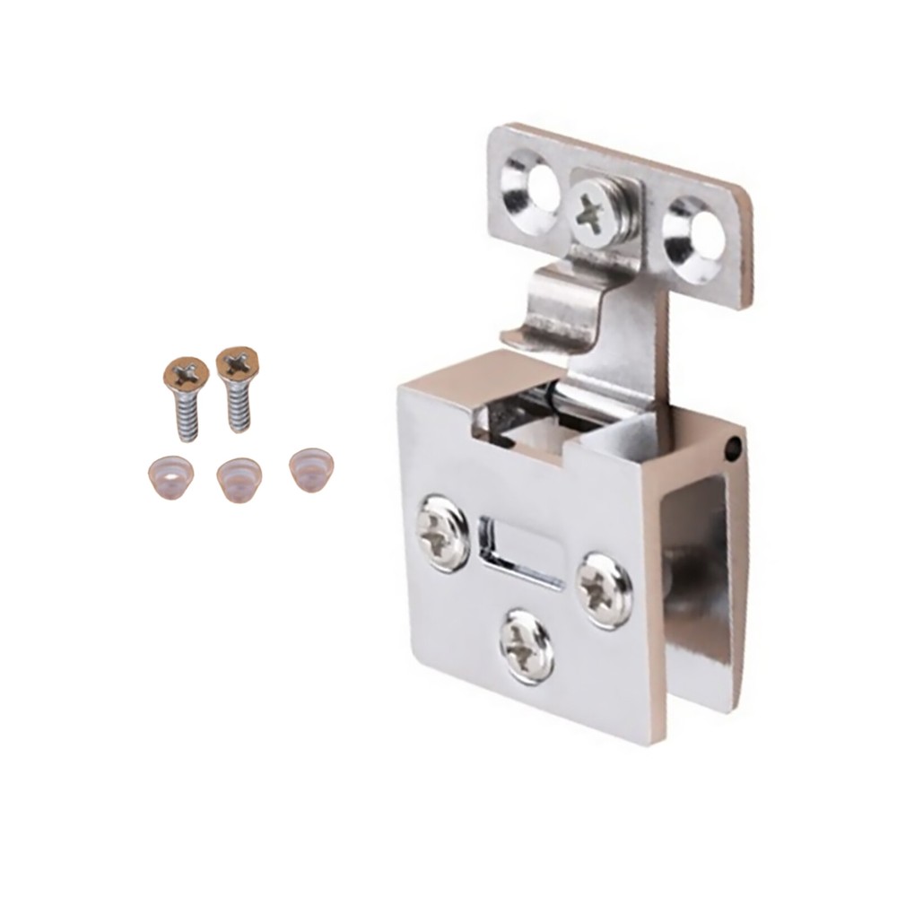 Glass Door Hinge Wine Cabinet Door Hinge No-Punch Cabinet Clamp Clip Accessory