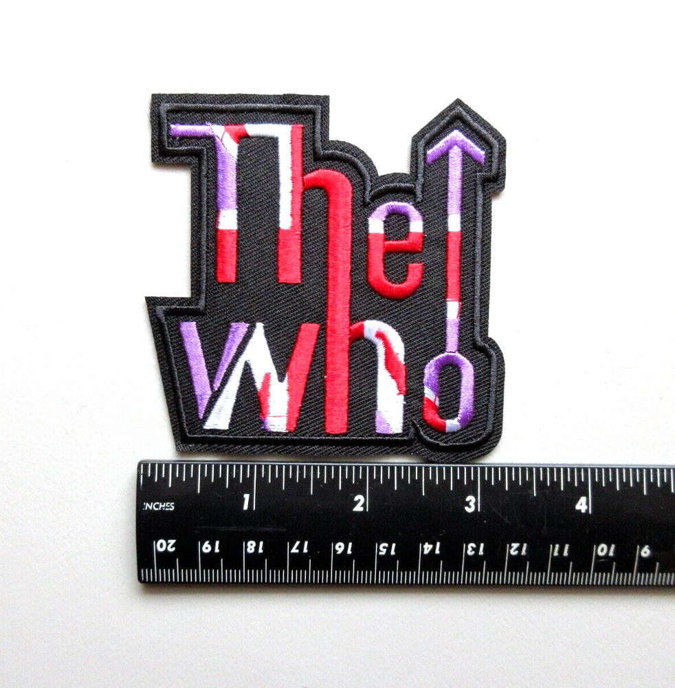 🔥THE WHO ROCK BAND LOGO MUSIC BATTLE VEST JACKET HAT IRON ON EMBROIDERED PATCH