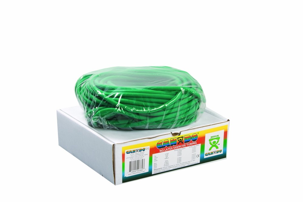 10-5723 Medium Resistance Green Latex-Free Exercise Tubing 100-Foot Length