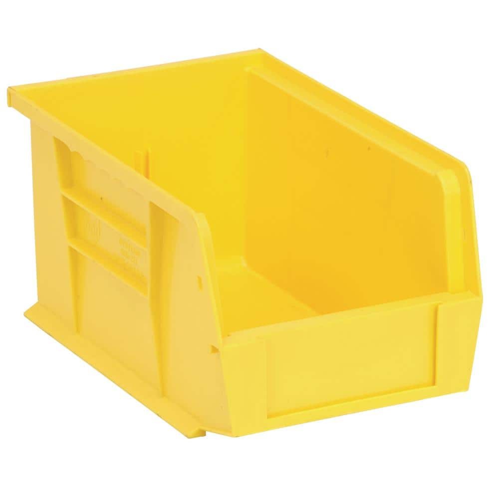 Ultra Series 2.4 qt Yellow Stackable Hanging Bins 12-Pack