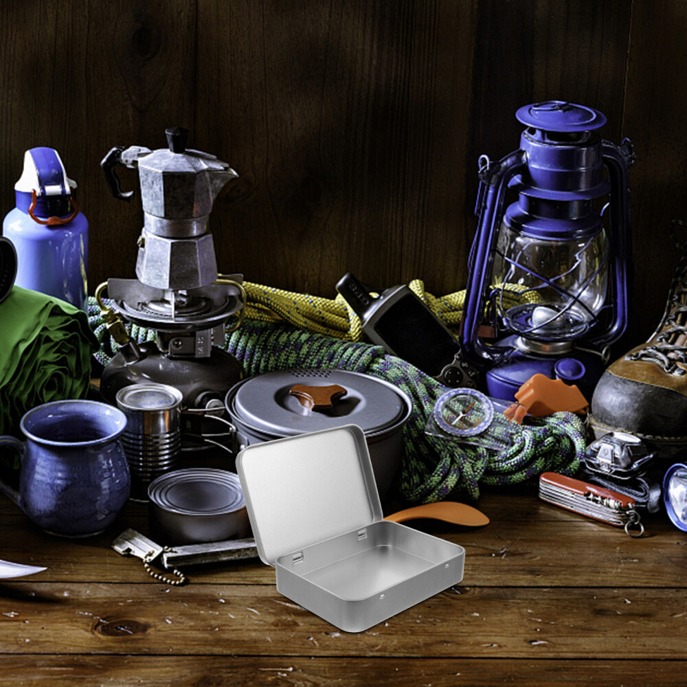 Metal Storage Tin Box with Lid – Durable Tinplate Container for Organizing