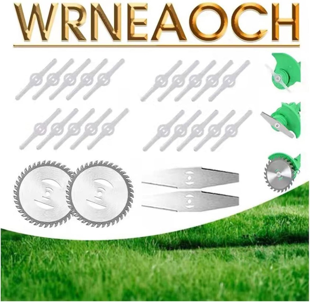24-Piece Replacement Trimmer Blades for Cordless Grass Trimmers