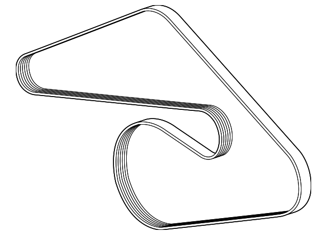 Genuine GM V-Ribbed Serpentine Belt 12677093