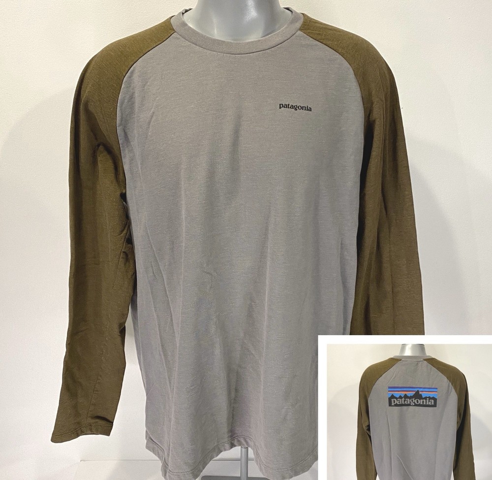 Patagonia XXL Lightweight P-6 Crew Sweatshirt in Gray Brown 39550 Slim Fit