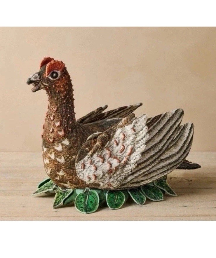 John Derian Target 2025 Fall Shaped Beaded Grouse 16