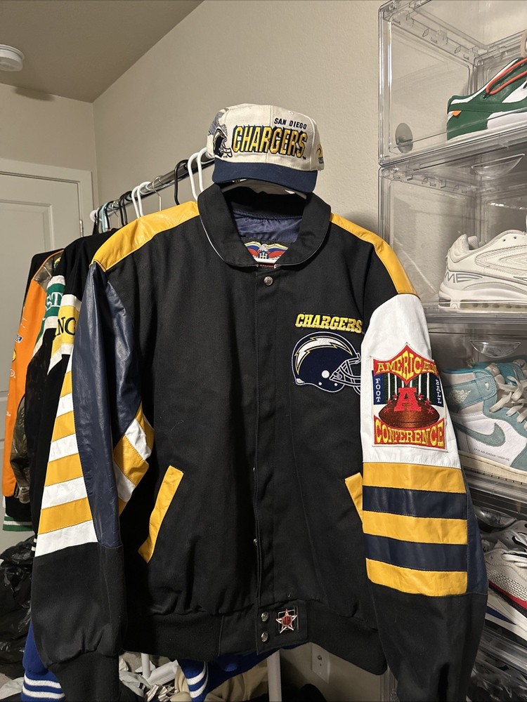 Jh Design Jeff Hamilton San Diego Chargers Jacket Hat Sports Specialties Size L