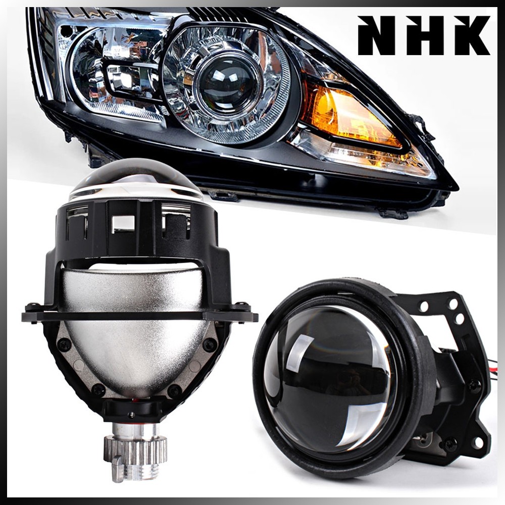 NHK 2.5'' Mini LED Headlight Bi LED Projector Lens Hi&Lo Beam Universal Retrofit