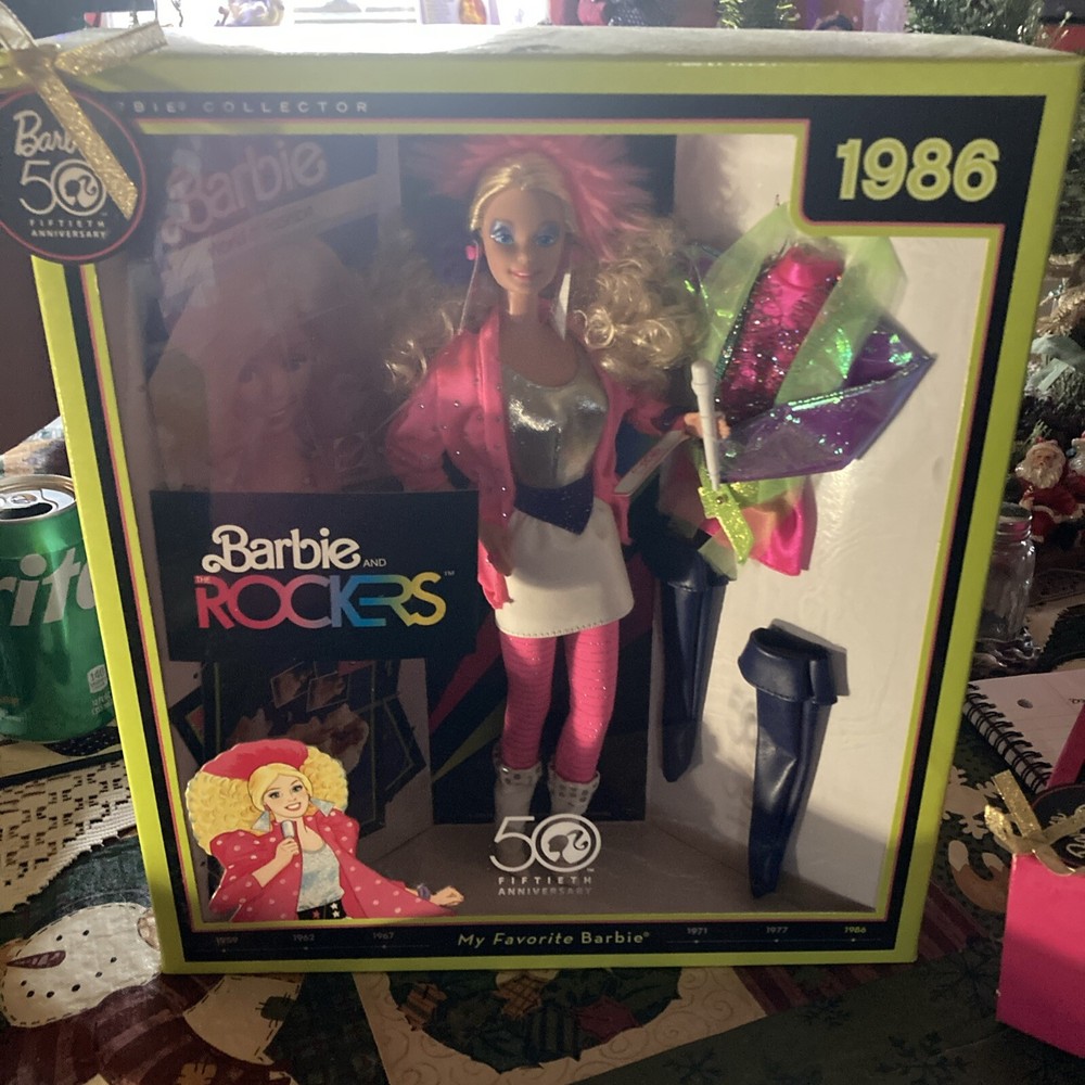 1986 Barbie And The Rockets Barbie Doll Set Rare Edition 50th Anniversary