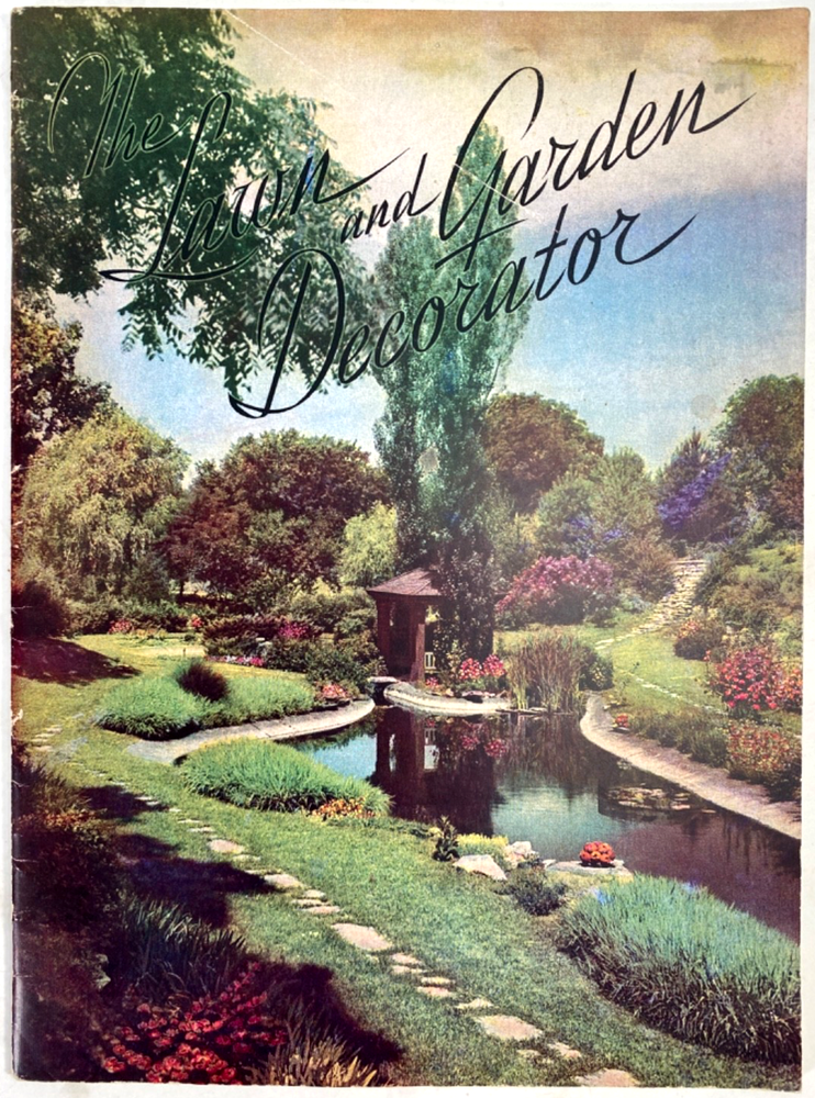 1937 THE LAWN AND GARDEN DECORATOR vintage design catalog L.F. GARLINGHOUSE CO.