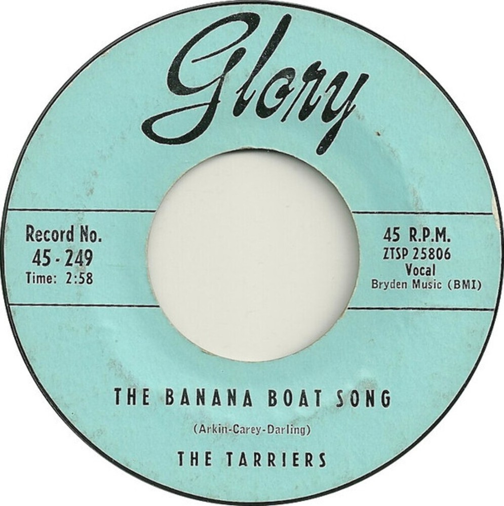 The Tarriers Banana Boat Song No Hidin Place 7 Inch Single