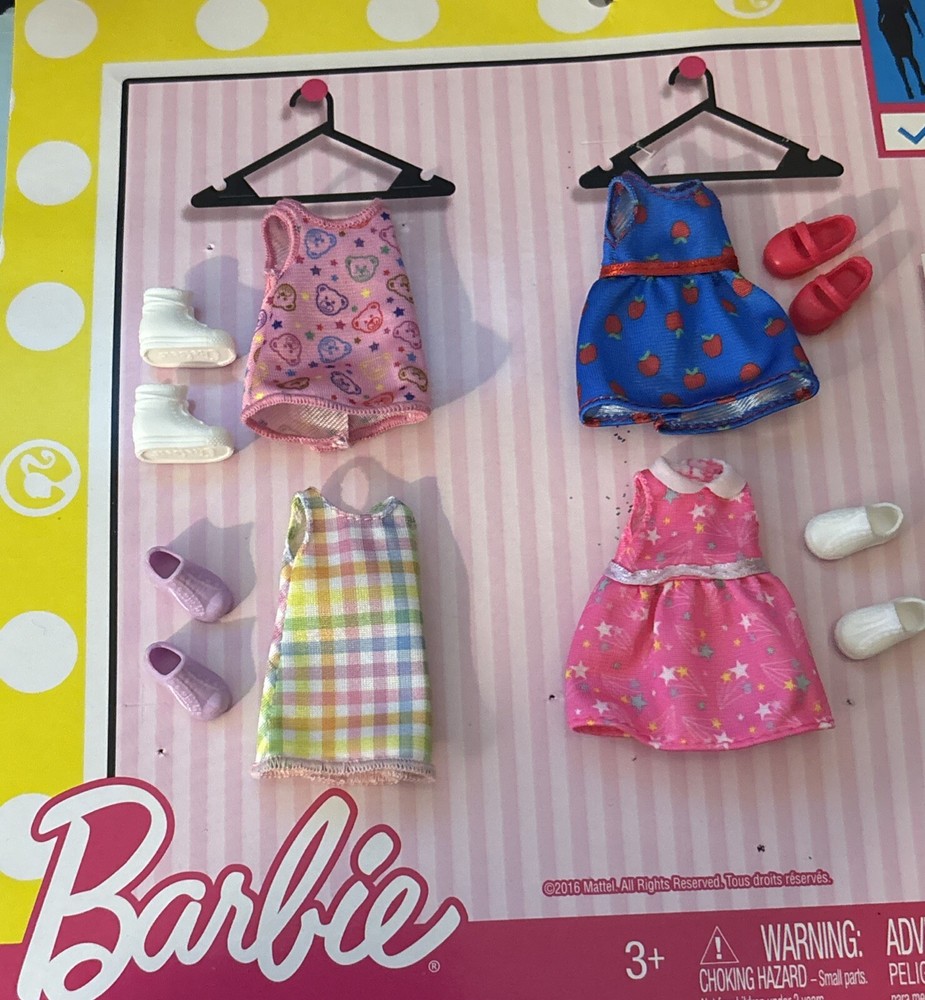 Barbie Club Chelsea doll clothes lot of 4 - NO DOLL