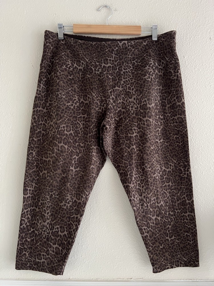 Casablanca By Marrakech Animal Print Leggings XXL Capris Athletic Yoga Sports